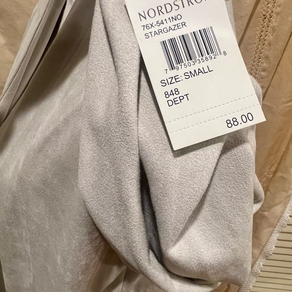 Blank NYC Off The Grid Ivory Soft Shawl Open-Front Drape Jacket NWT - Picture 3 of 8